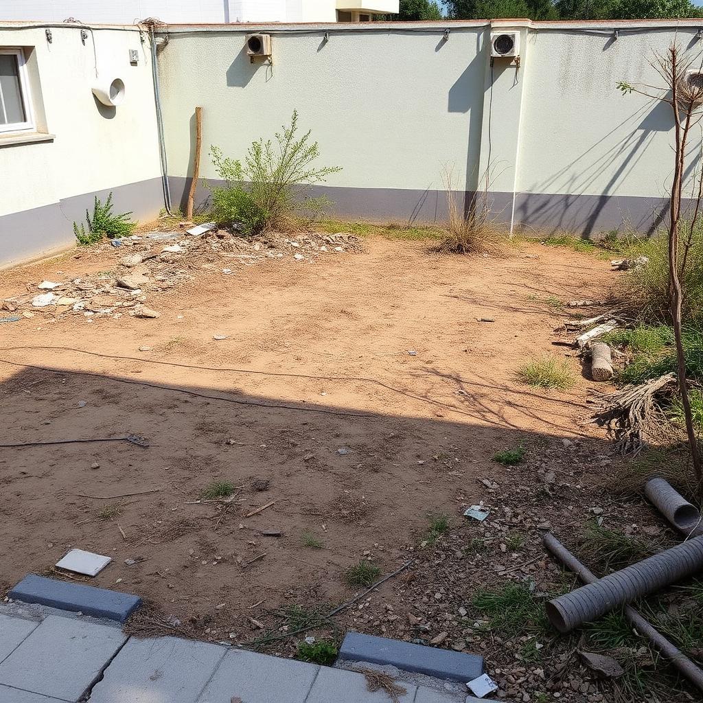 Farmhouse Orchard & Lawn — before landscaping by Savita Rose Nursery