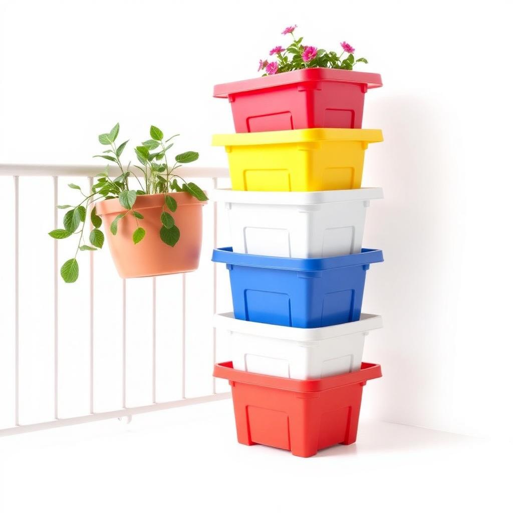 Plastic Pots available at Savita Rose Nursery, Mumbai