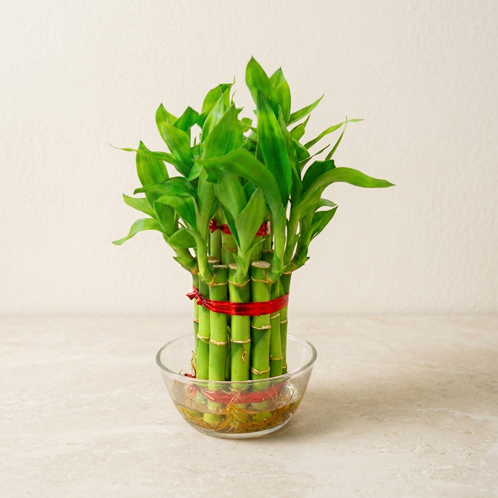 Lucky Bamboo Plant (2 Layer) — buy online from Savita Rose Nursery, Mumbai